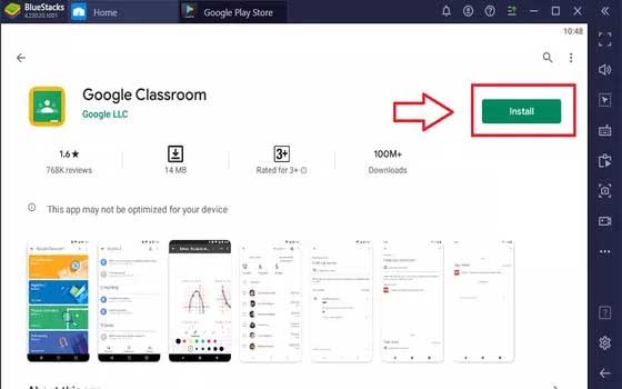 Instal Aplikasi Google Classroom